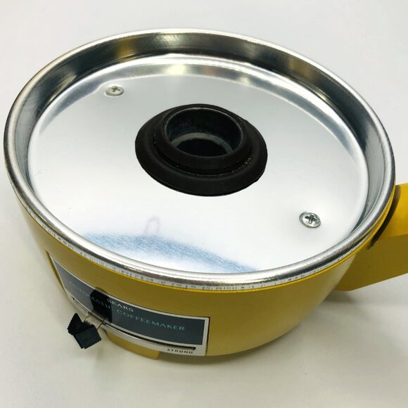 Vintage 70s SEARS ROEBUCK Golden Yellow Automatic Coffeemaker: 10 cup Percolator - Picture 12 of 16